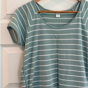 LAKE Pima Long Short Set in aqua/teal color size XS